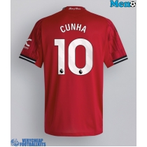 Manchester United Matheus Cunha #10 Replica Home Shirt 2025-26 Short Sleeve
